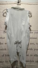 Authentic Chloé Draped Silk Top in Gray: Size 40-M/L - Image 4