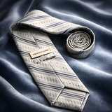 Pronto Uomo Silk Striped Tie - Image 2