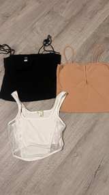 Bundle of 3 Ribbed Cami Tank Tops - Old Navy, Forever 21, Bozzolo great shape. - Image 6
