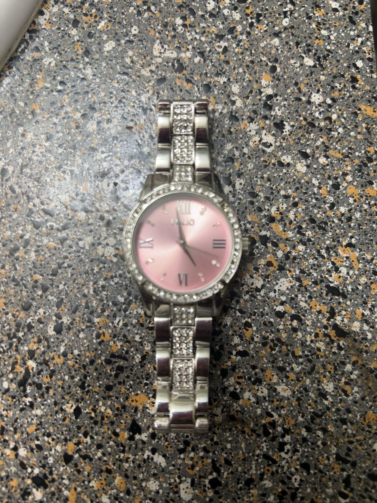 Folio Vintage Dress Watch Silver Tone for Ladies