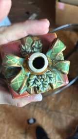 Ceramic Christmas Present Figurine candle holder - Image 5