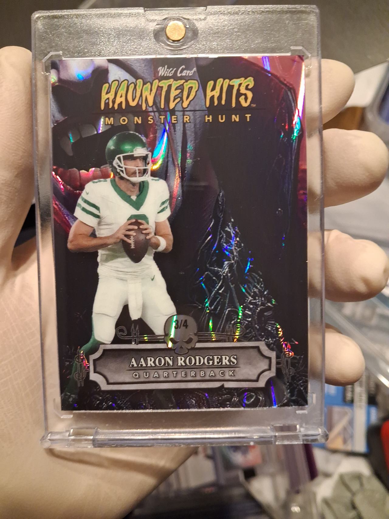 2023 Wild Card Haunted Hits Monster Hunt Aaron Rodgers #/4