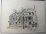 Bette L. Kunkel Signed Etching Indian King Tavern Haddonfield NJ 42/350 - Image 4