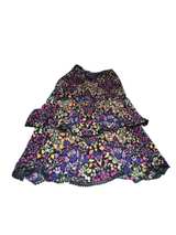 Eva Mendes New York and Company Tiered Floral  Skirt with Lace Trim Size 14 - Image 2