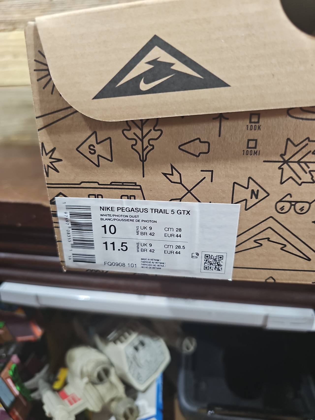 Nike Pegasus Trail 5 GTX White/Photon Dust