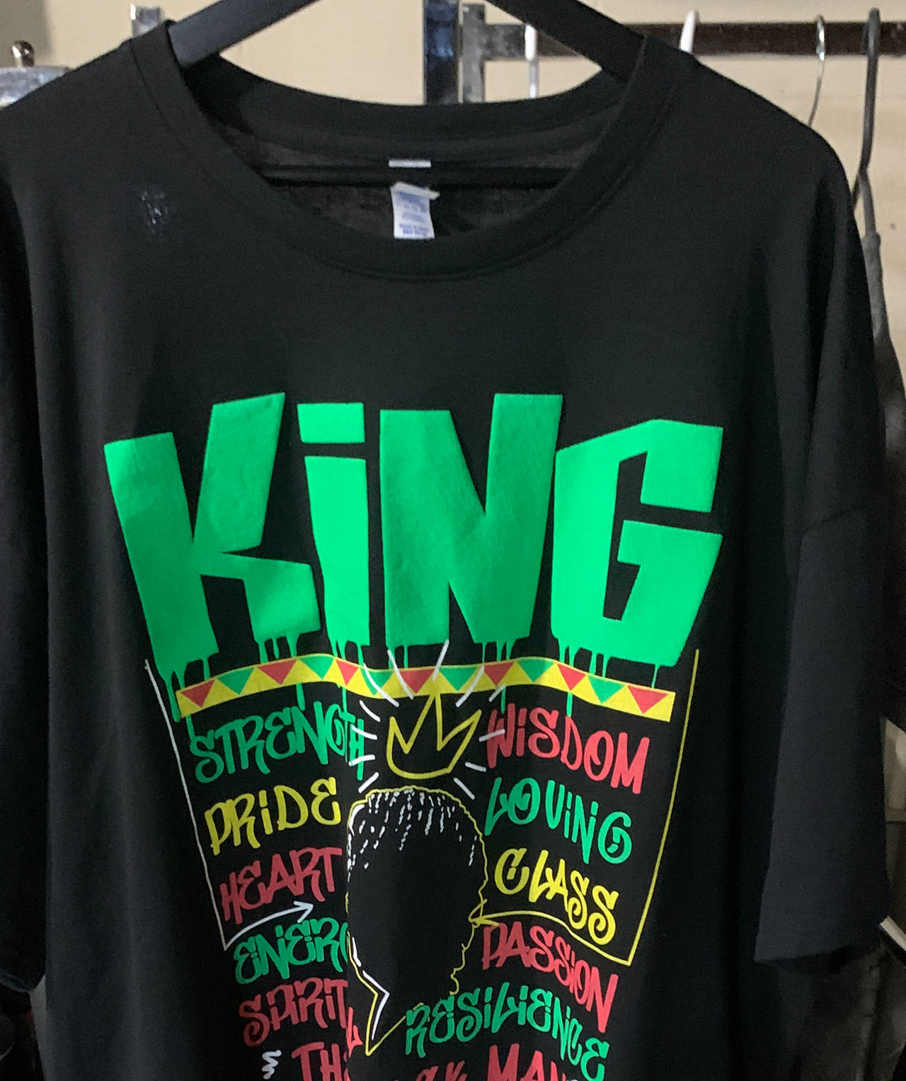 Black King Graphic T-Shirt 3X