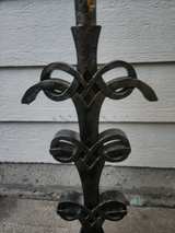 Vintage Wrought Iron Scroll Table Lamp - Image 1