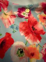 Victoria's Secret Blue Floral Lace-Up One-Piece Swimsuit - Image 3