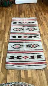 Southwestern Geometric Wool Runner Rug - Image 2