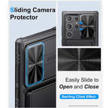 Samsung Galaxy S24 Ultra Case Wallet, Built-in Card Holder (4-5 Cards) Slide Cov - Image 2