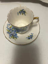 Royal Albert Forget-Me-Not Tea Cup and Saucer - Image 1