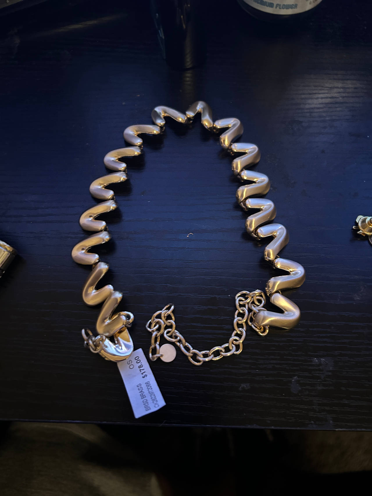 BEBE SQUIGGLES NECKLACE