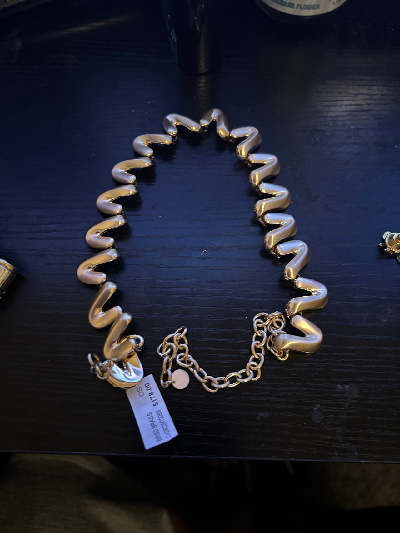 BEBE SQUIGGLES NECKLACE