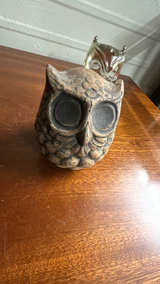 Concrete Owl Statue Small 3.5" Tall - Image 3