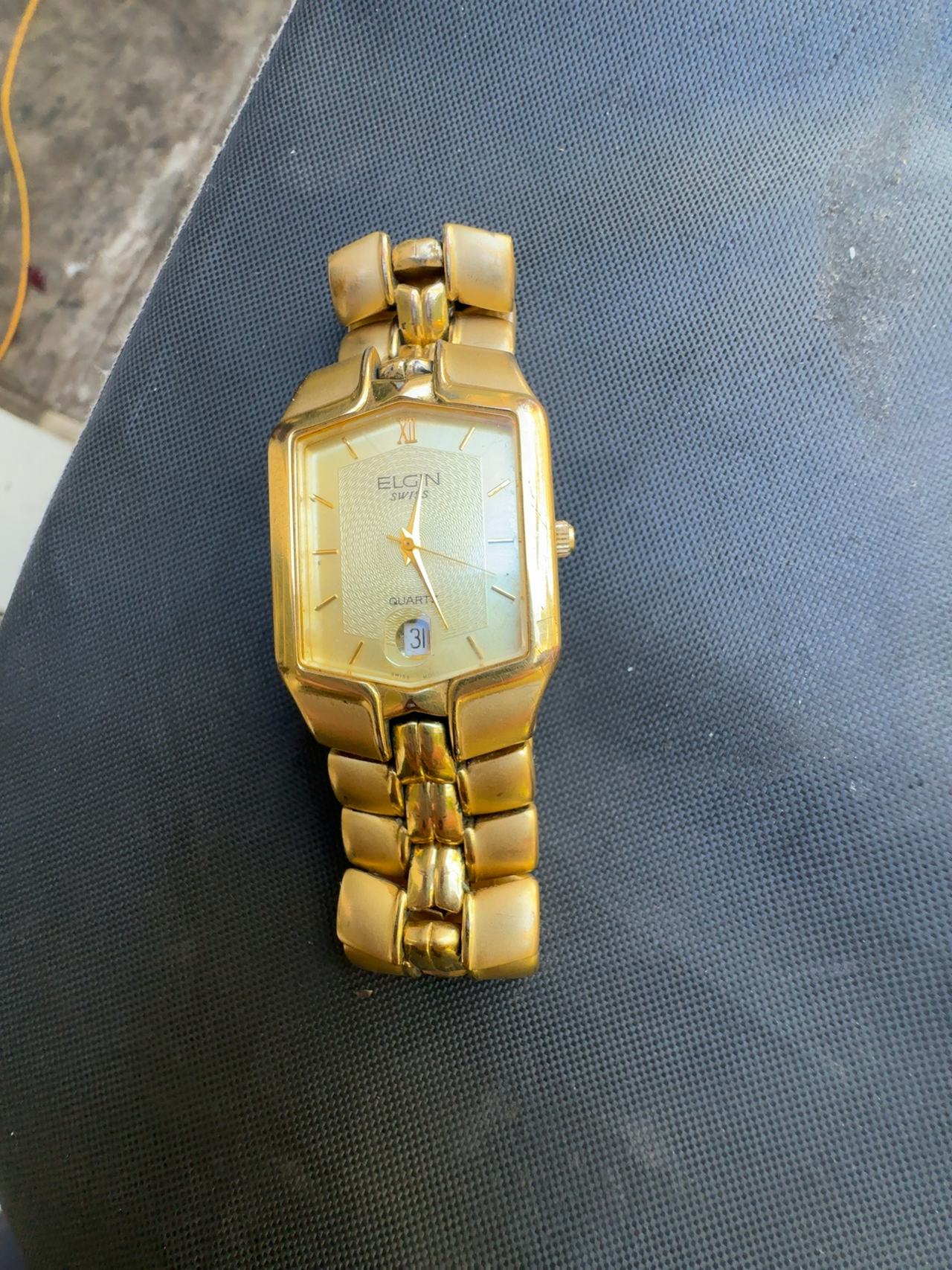 Elgin Gold Tone Men's Watch