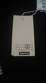 Supreme MM6 Maison Margiela Zip Up Hooded Sweatshirt Black - Image 3