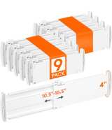 Lifewit adjustable  Drawer Organizer 9 pack - Image 3