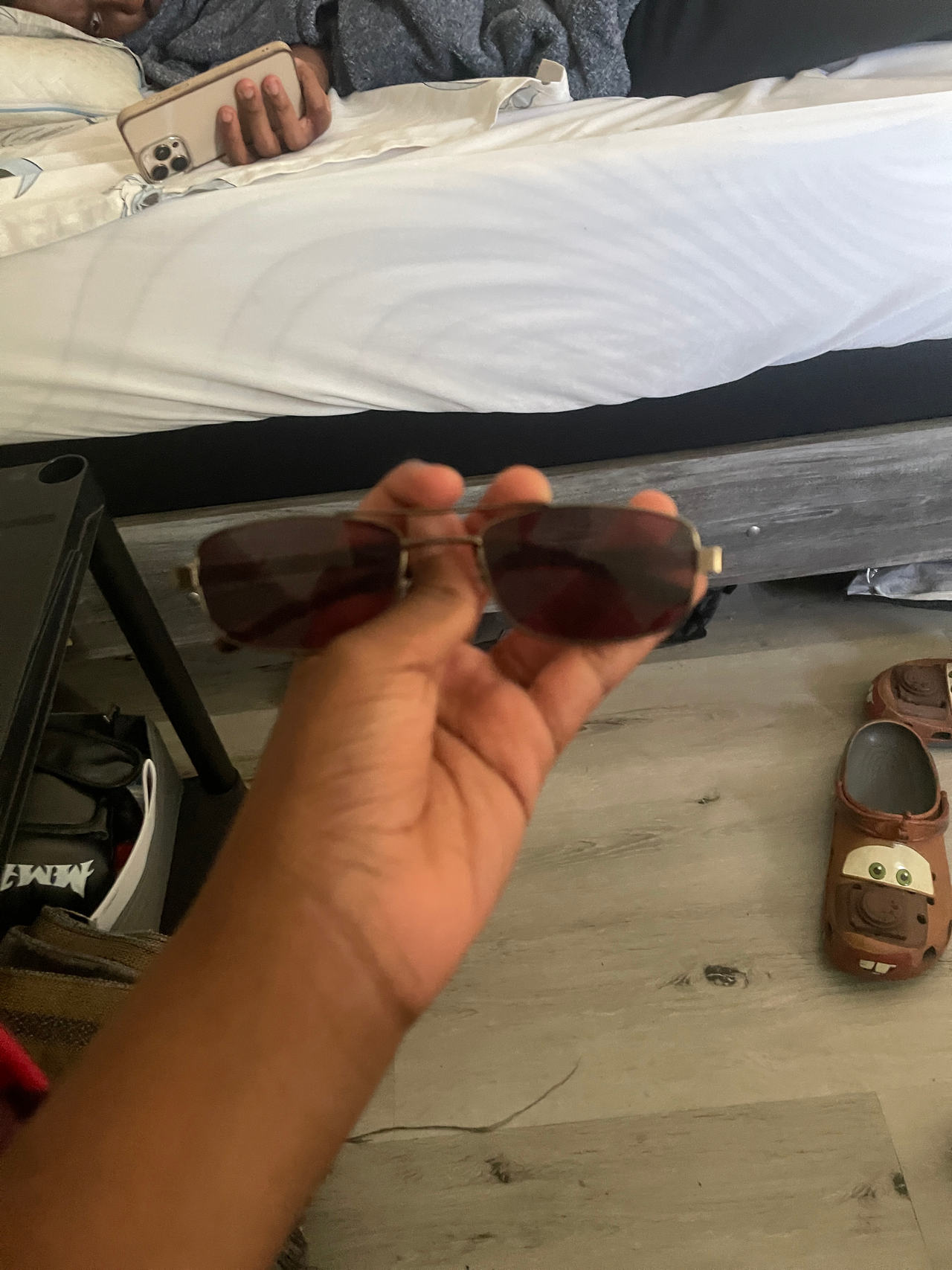 Rectangular Rimless Sunglasses