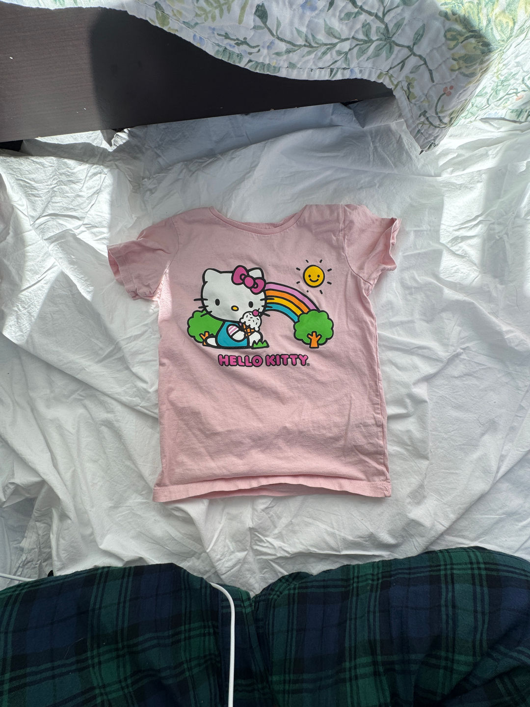 Hello Kitty Rainbow Ice Cream Pink T-Shirt