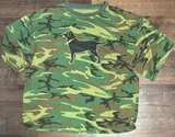 Camo Dog Graphic T-Shirt - Image 1
