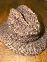 Olympic Player Vintage Wool Fedora Gray British Wool Medium - Image 2