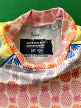 Mini Boden Rainbow Pineapple Rash Guard Swim Set 2/3T - Image 2