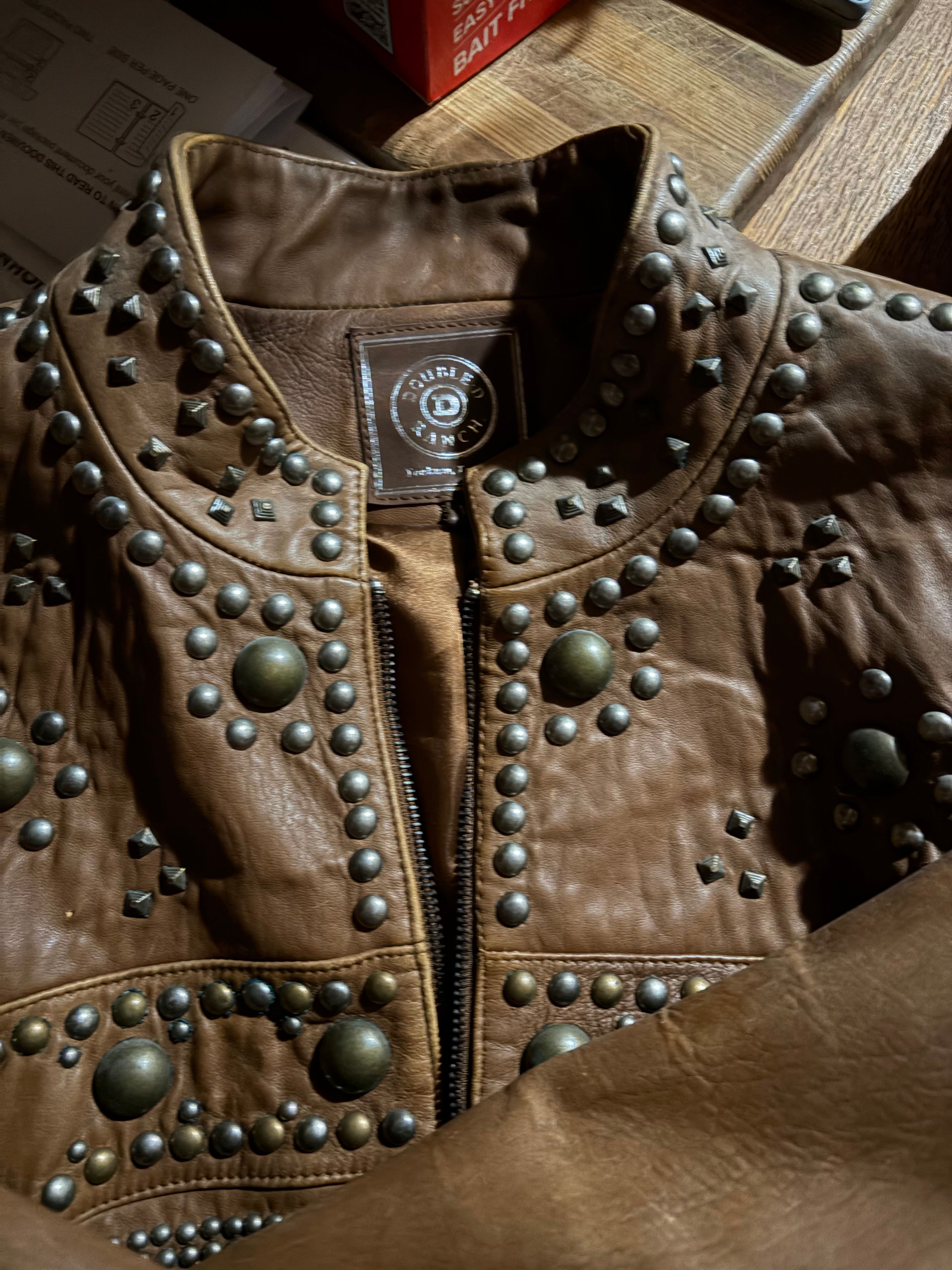 Double D Ranch Studded Leather Jacket