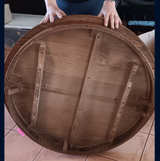 Round Oak Coffee Table - Image 2
