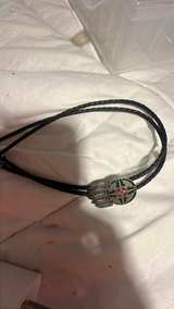 Native American Style Medicine Wheel Bolo Tie - Image 3