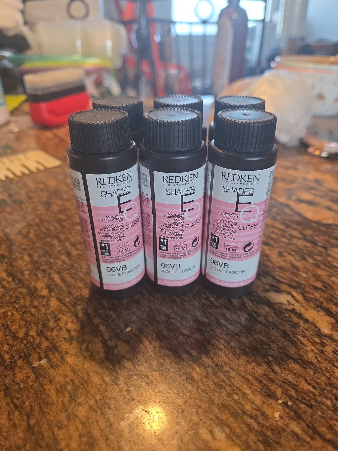 6pcs Redken Shades EQ Gloss 06VB Violet Lagoon