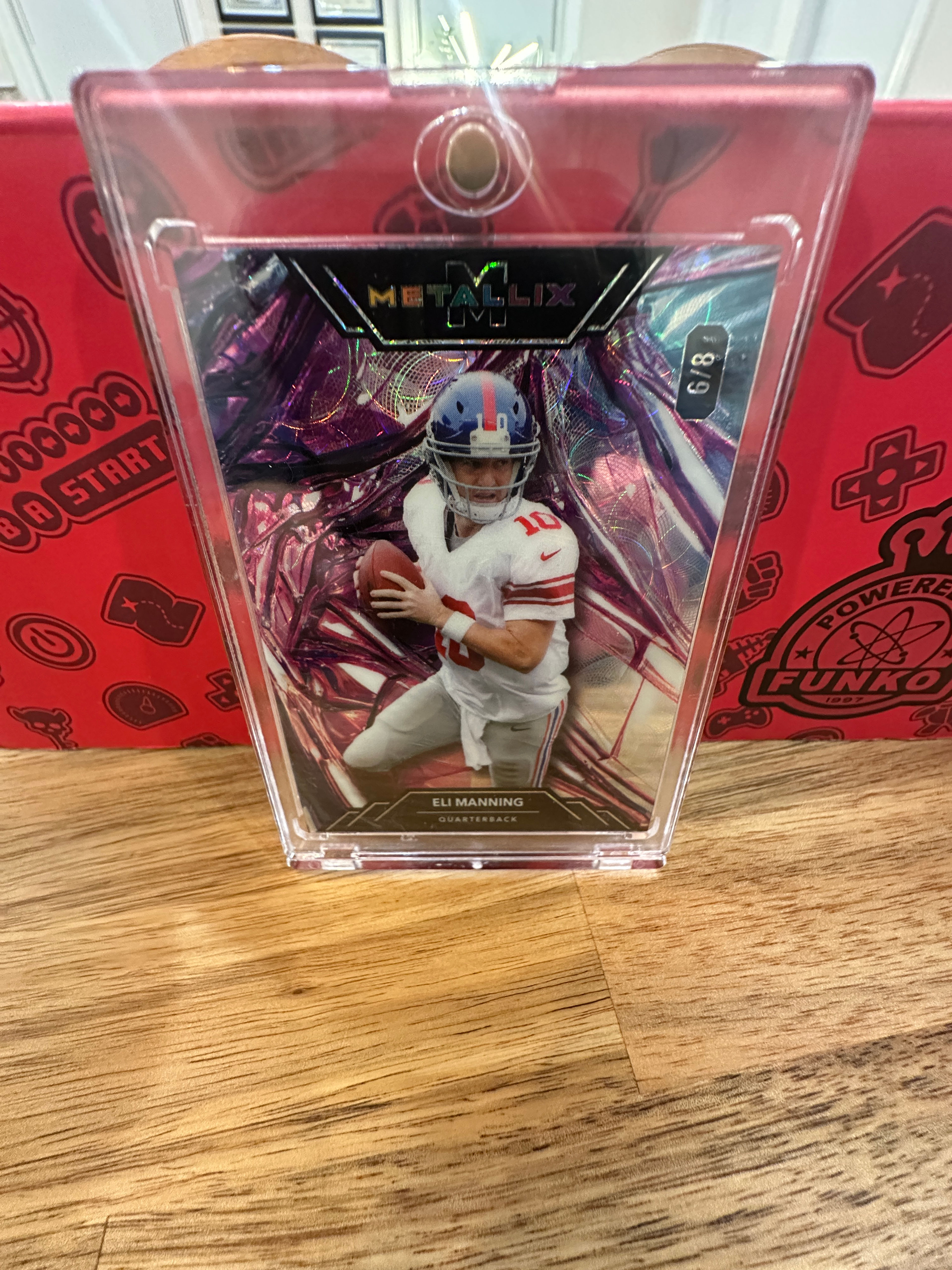 2023 Wild Card Football Eli Manning Metallix Pink 6/8