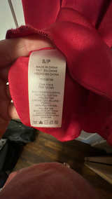 Red Satin Ruffle Dress - Image 6