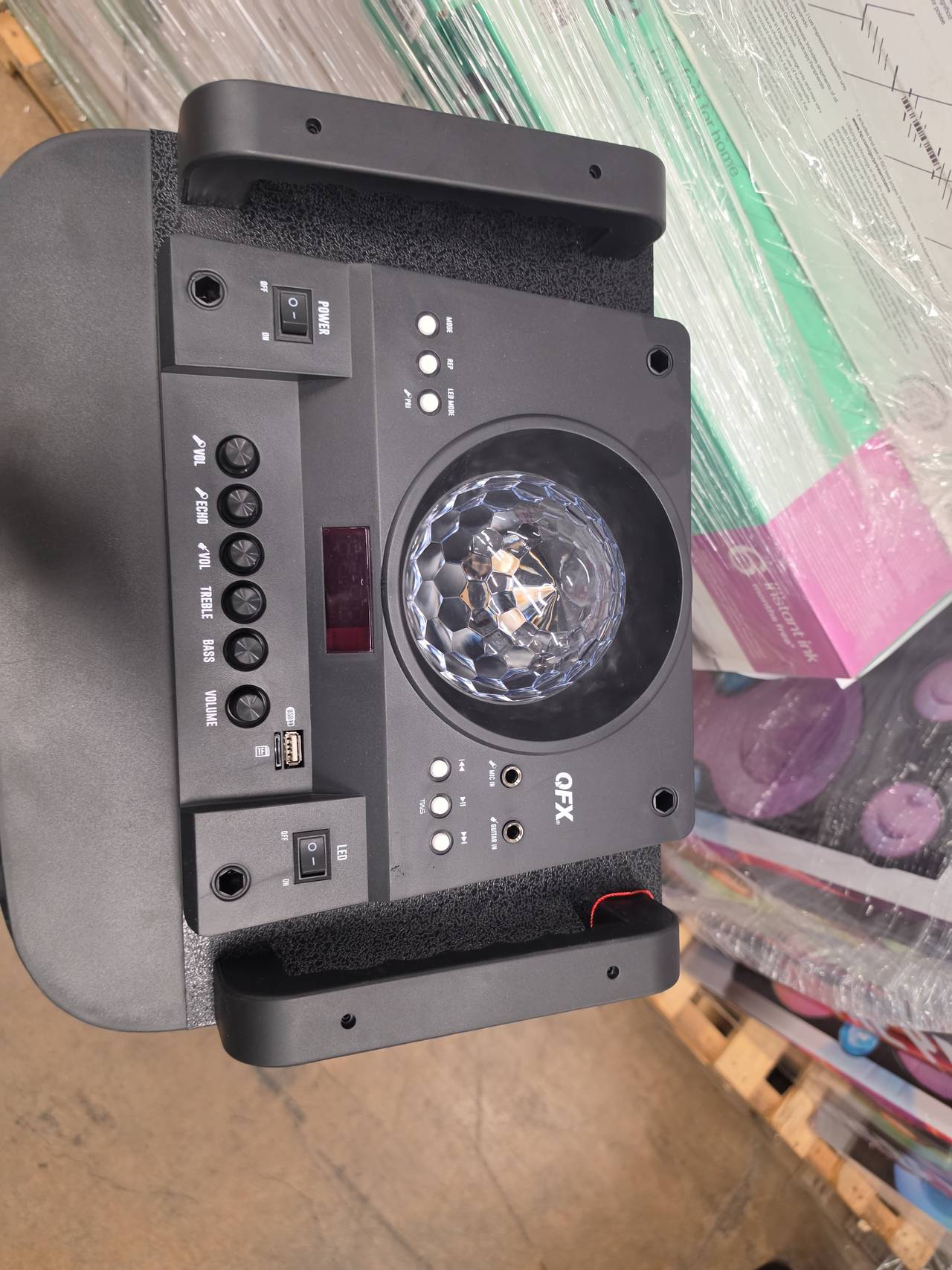 QFX PBX-1260 Dual 12" Bluetooth Portable Rechargeable Speaker