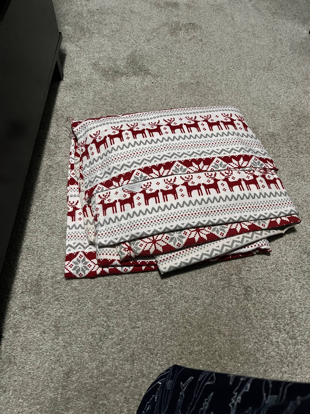Christmas Fair Isle Reindeer Sheets