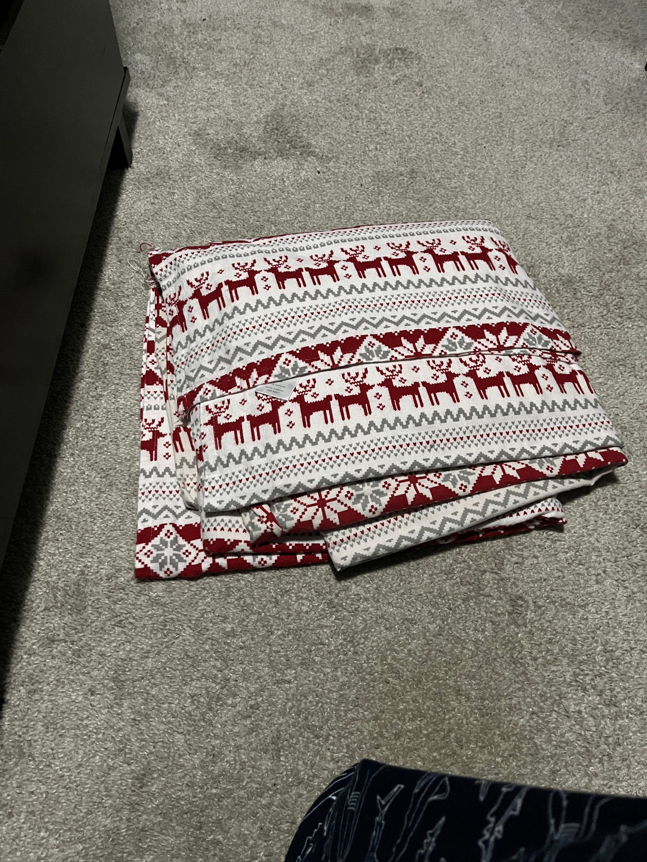 Christmas Fair Isle Reindeer Sheets