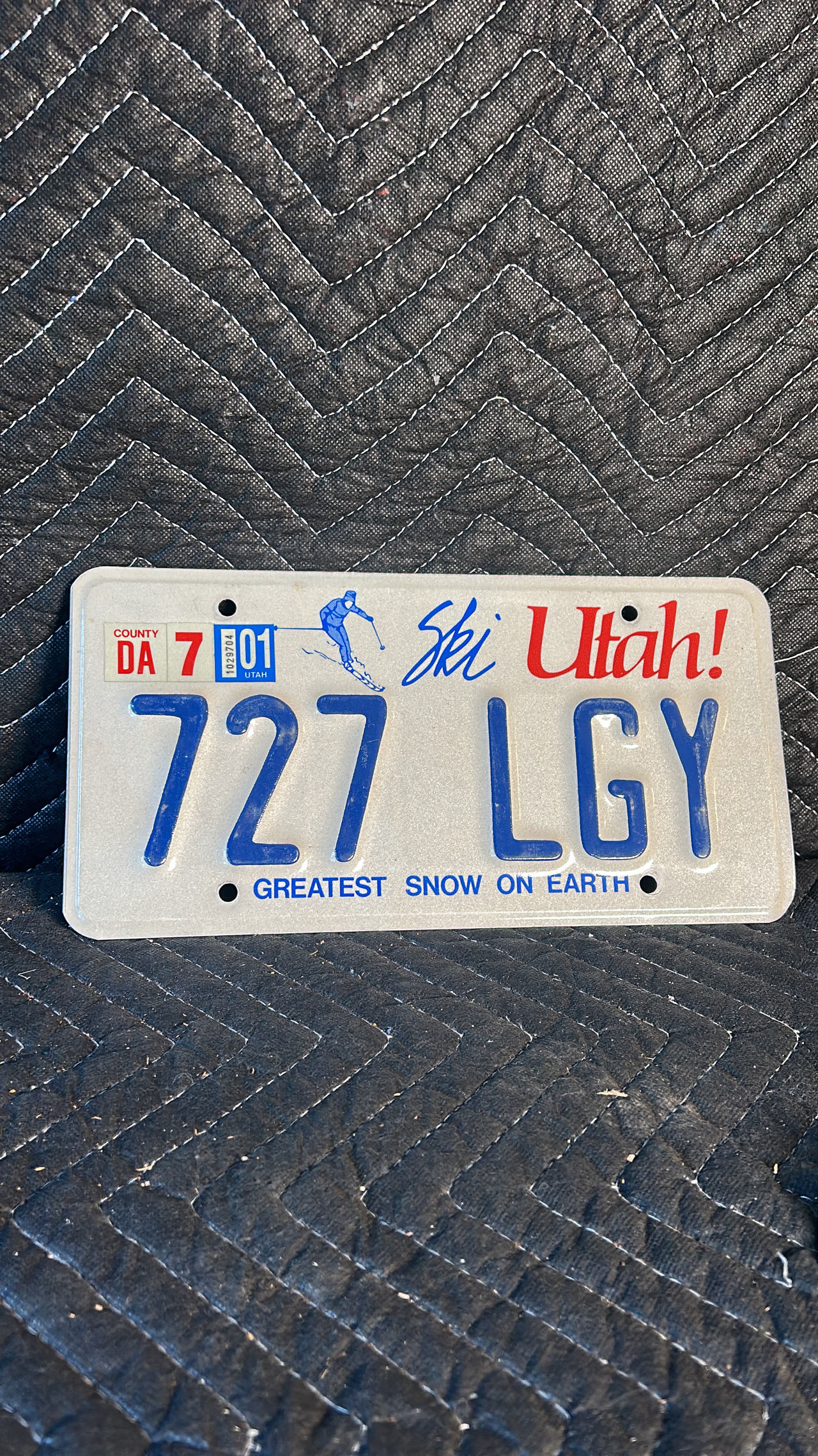 Utah Ski Utah License Plate