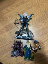 Ebros Winter Fairy Huntress with Wolf Statue 10" - Image 1
