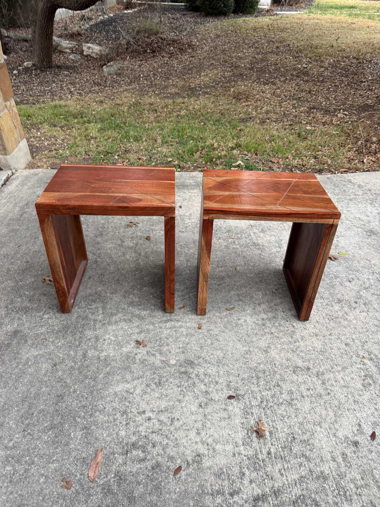 Quality Wood Side Tables - Selling as a Pair