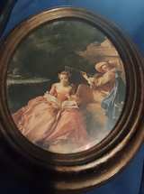 Vintage  Fragonard Rococo Oval Framed Hand Crafted in Italy - Image 2