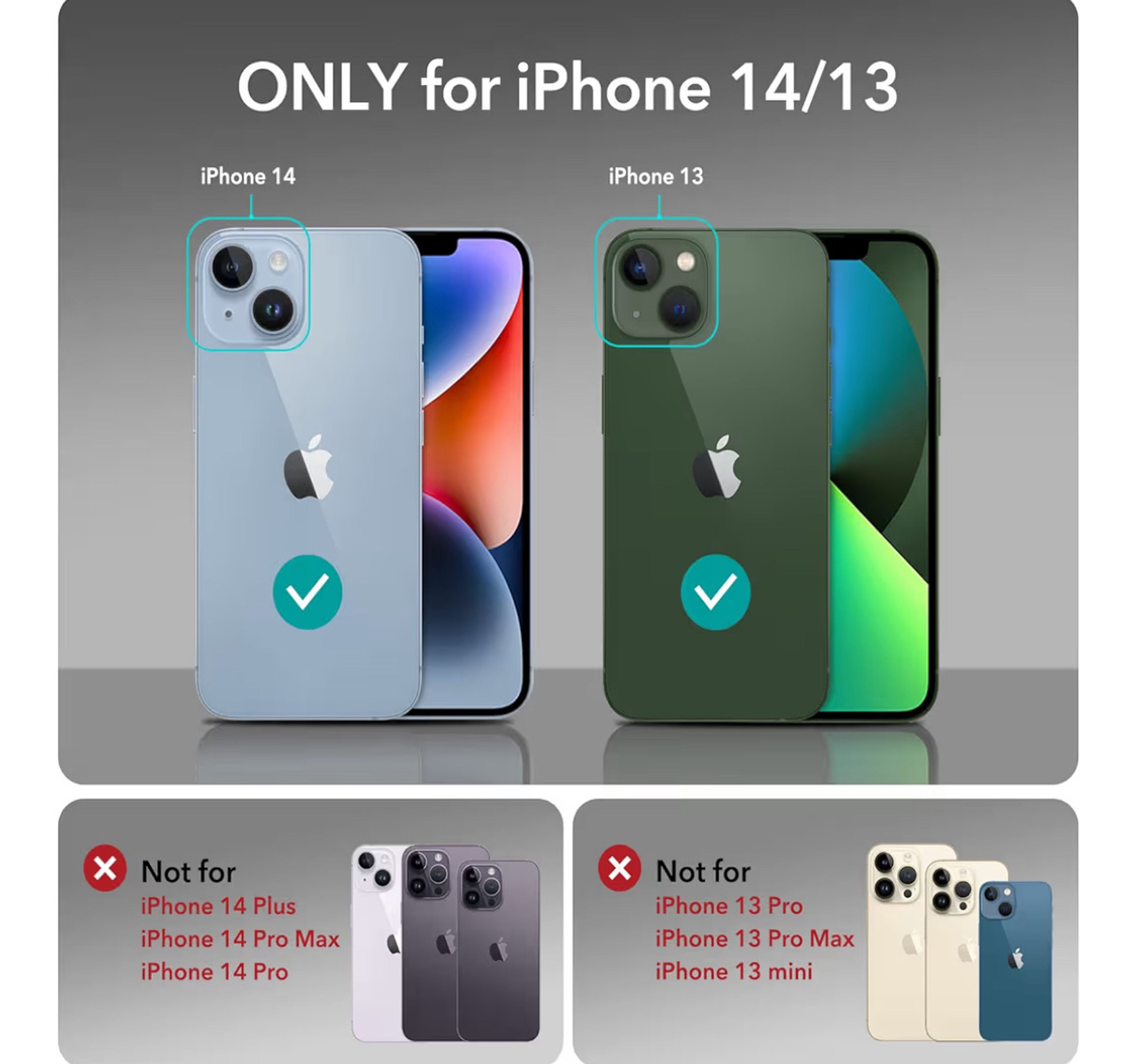 ESR for iPhone 14 /iPhone 13 Case, Compatible with MagSafe, Shockproof Military - Image 4