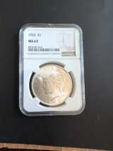 1922 Peace Silver Dollar NGC MS63 - Image 2