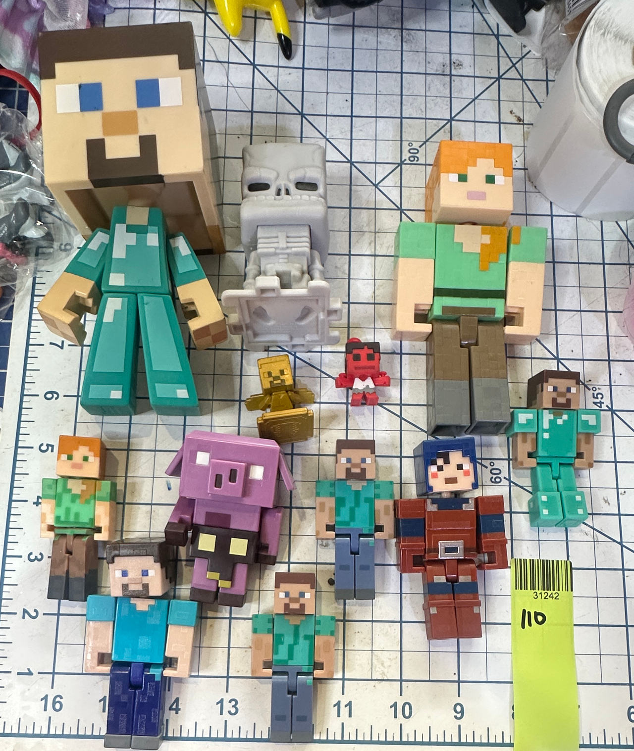 Minecraft Action Figure and Mini Figure Lot