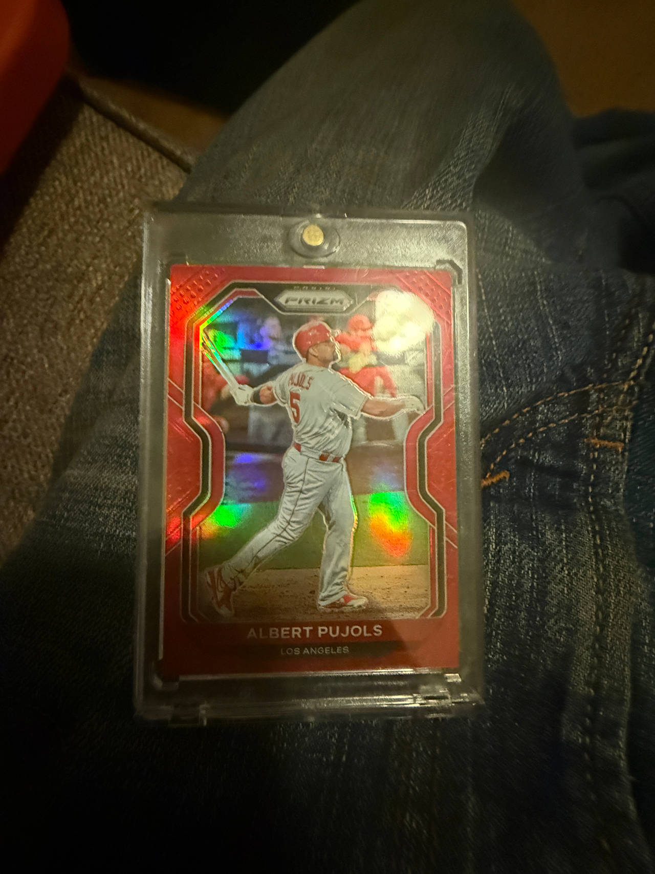 2020 Panini Prizm Albert Pujols Red Prizm #51