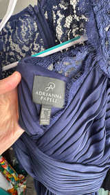 Adrianna Papell Navy Lace Formal Cocktail Wedding Guest Dress Size 8 NWT - Image 4