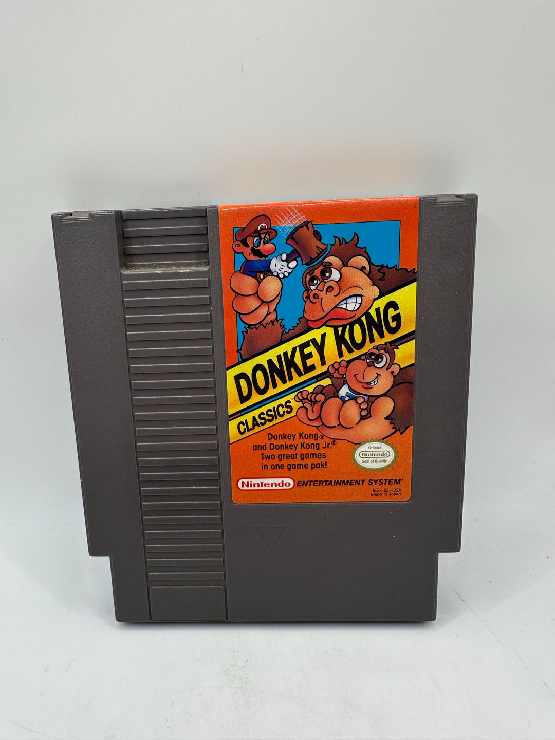 Donkey Kong Classics (1988) Nintendo NES Cleaned Tested Works Great