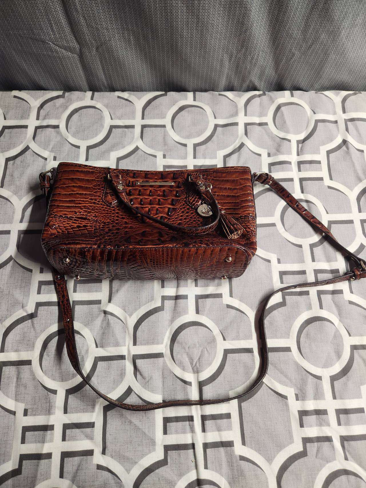 Brahmin Duxbury Satchel in Pecan Melbourne