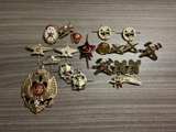 Vintage Soviet Military Pins and Insignia Lot - Image 1