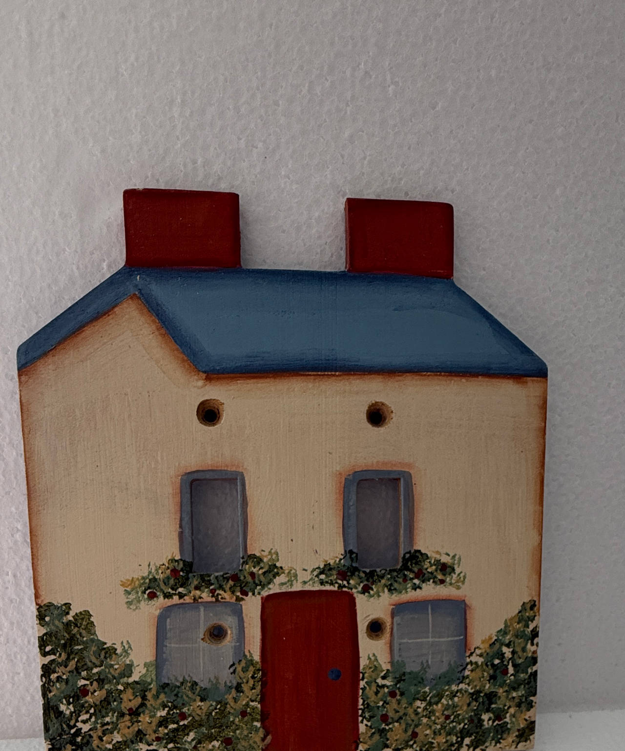 Hand Painted Wooden Cottage Wall Art