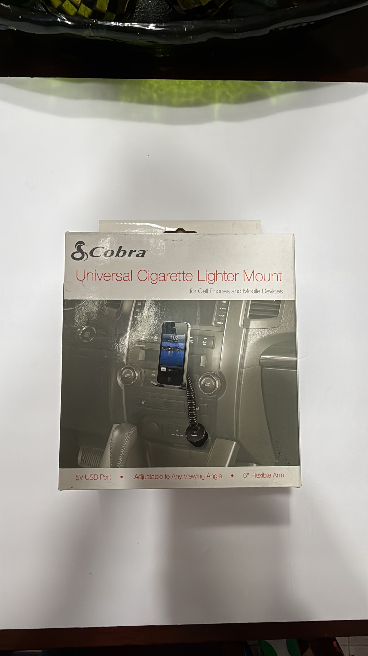 Cobra Universal Cigarette Lighter Mount for Cell Phones and Mobile Devices