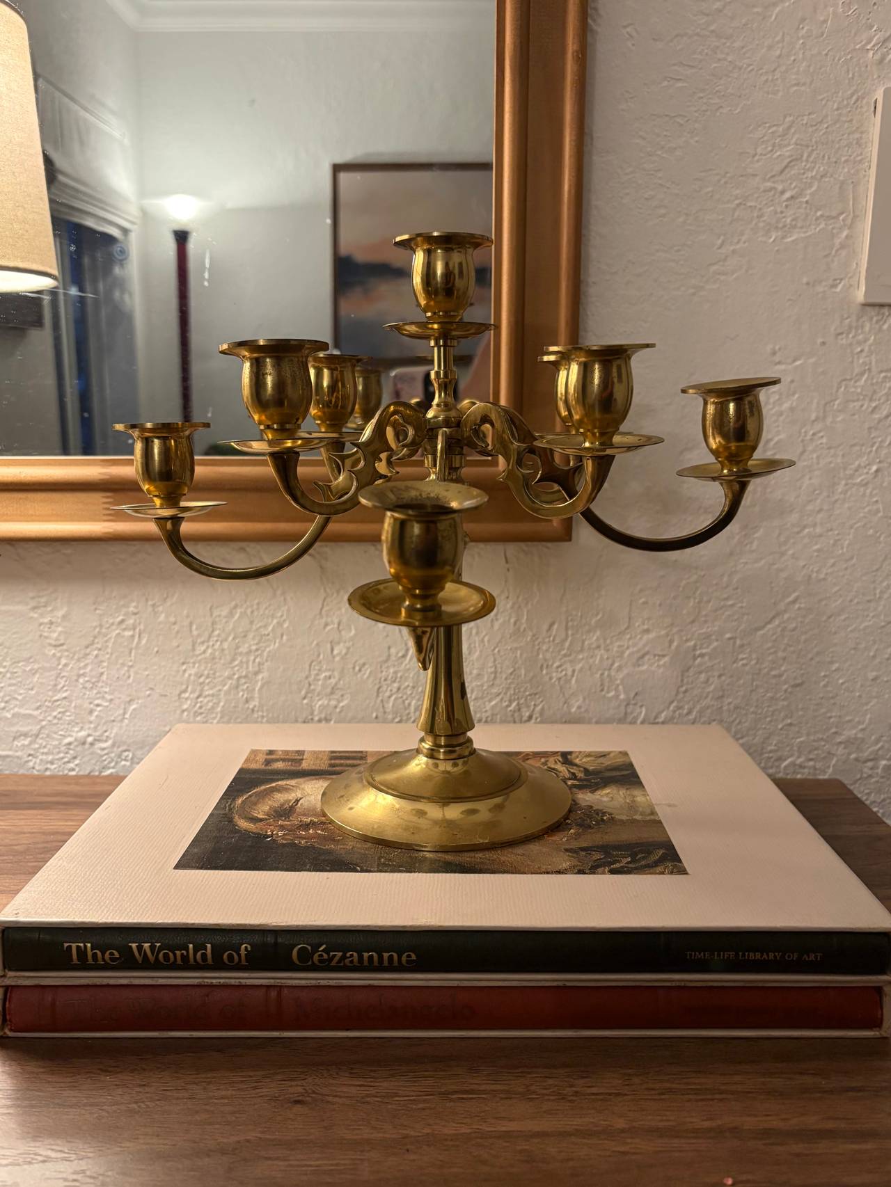 Vintage 7-Arm Brass Candelabra